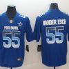 Men's Dallas Cowboys Leighton Vander Esch #55 Blue All Star Jersey
