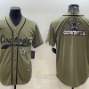 Men's Dallas Cowboys Olive 2022 Salute To Service Limited Jersey
