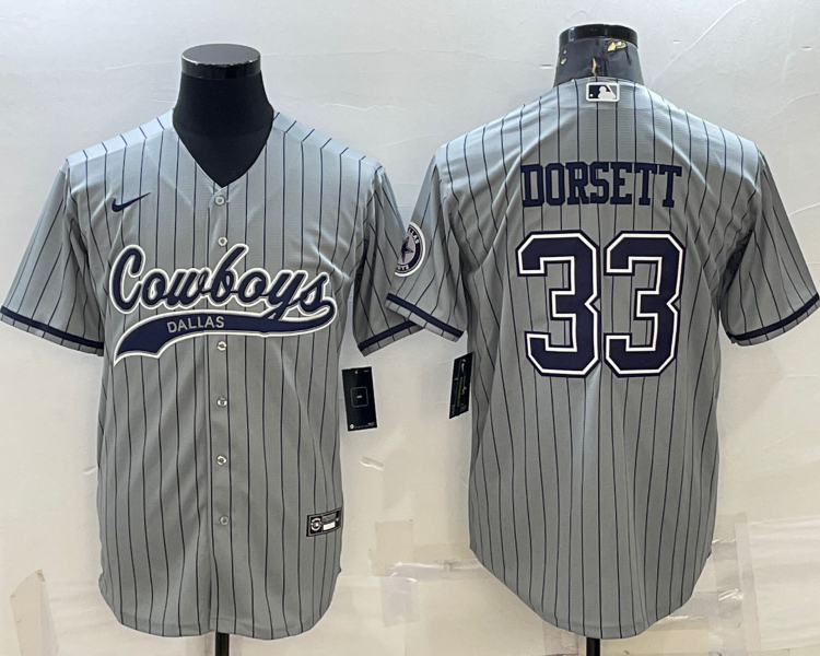 Men's Dallas Cowboys Tony Dorsett #33 Gray Jersey Joint Edition