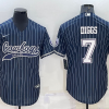 Men's Dallas Cowboys Trevon Diggs #7 Navy Jersey Joint Edition