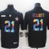 Men's Dallas Cowboys Ezekiel Elliott #21 Black Jersey