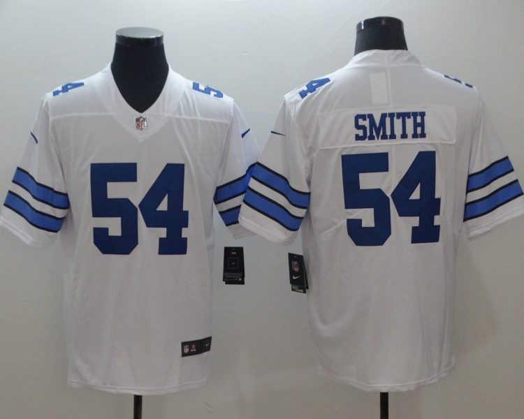 Men's Dallas Cowboys Jaylon Smith #54 White Jersey