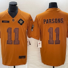 Men's Dallas Cowboys Micah Parsons #11 Brown 2023 Salute To Service Limited Jersey