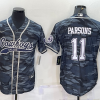 Men's Dallas Cowboys Micah Parsons #11 Grey Camouflage Jersey Joint Edition