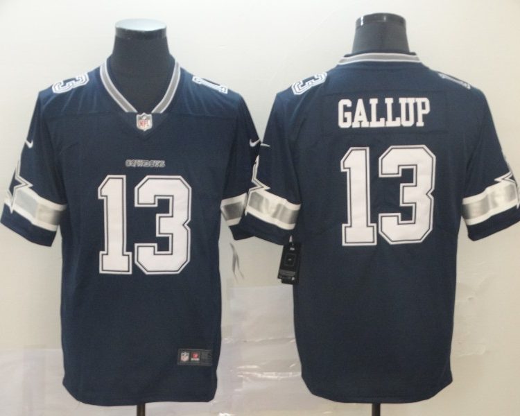 Men's Dallas Cowboys Michael Gallup #13 Navy Jersey