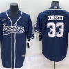 Men's Dallas Cowboys Tony Dorsett #33 Navy Jersey Joint Edition