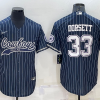 Men's Dallas Cowboys Tony Dorsett #33 Navy Jersey Joint Edition