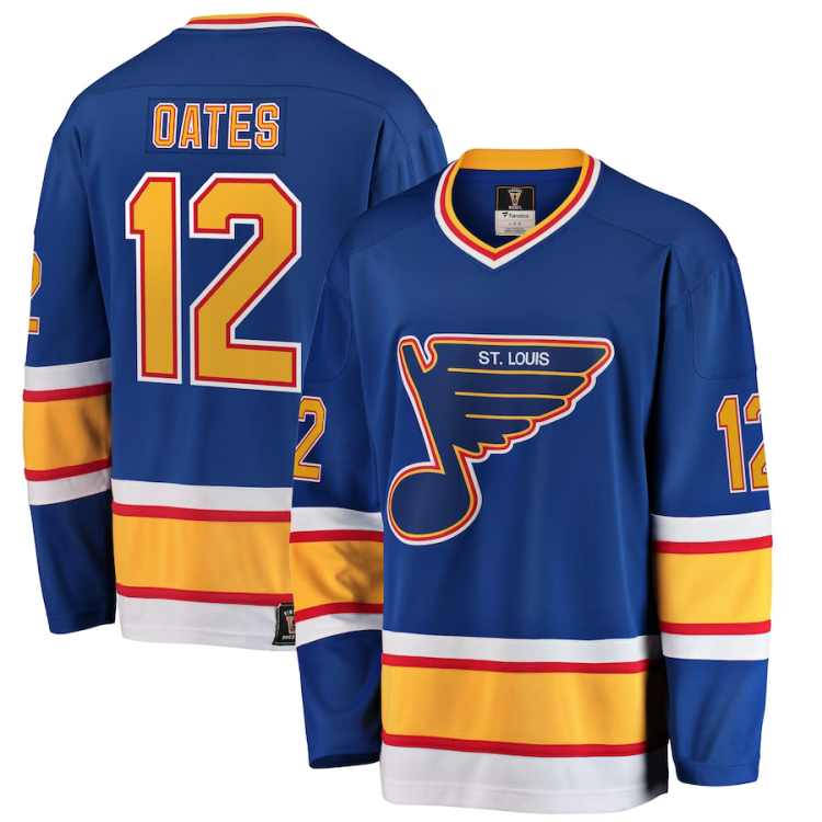 Men's St. Louis Blues Adam Oates #12 Blue Premier Breakaway Retired Jersey