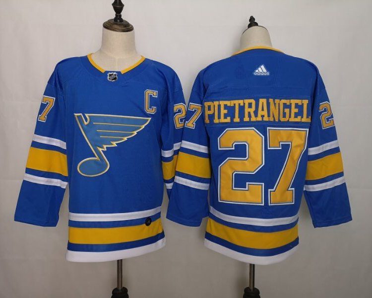 Men's St. Louis Blues Alex Pietrangelo #27 Blue Breakaway Jersey