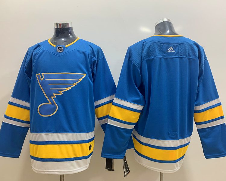 Men's St. Louis Blues Blue Alternate Authentic Blank Jersey