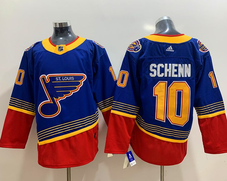 Men's St. Louis Blues Brayden Schenn #10 Blue Breakaway Jersey