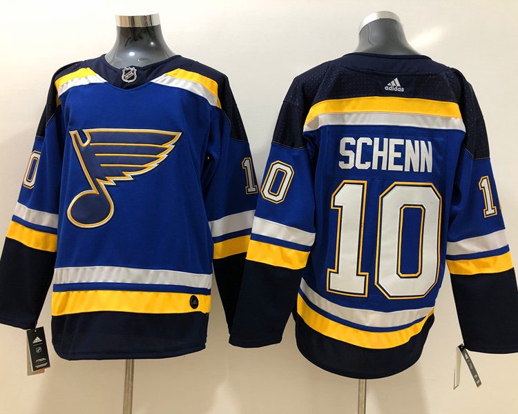 Men's St. Louis Blues Brayden Schenn #10 Blue Home Breakaway Jersey