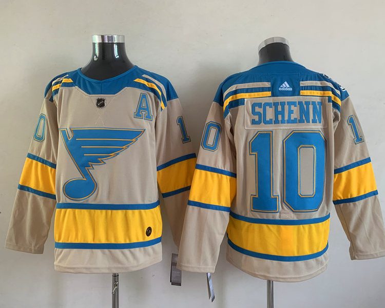 Men's St. Louis Blues Brayden Schenn #10 Cream Breakaway Jersey