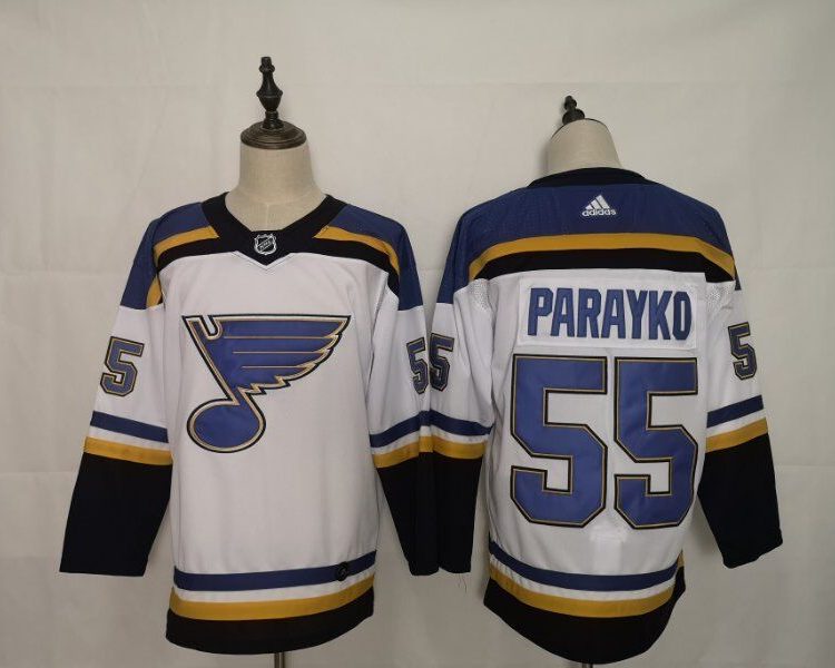 Men's St. Louis Blues Colton Parayko #55 White Breakaway Jersey