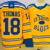Men's St. Louis Blues Robert Thomas #18 Yellow jersey