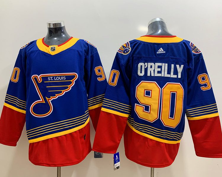Men's St. Louis Blues Ryan O'Reilly #90 Blue Breakaway Jersey