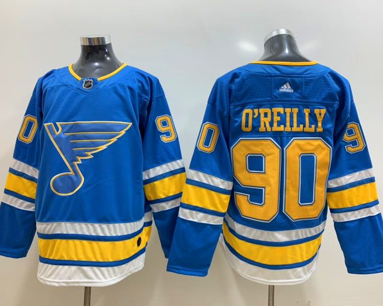 Men's St. Louis Blues Ryan O'Reilly #90 Blue Breakaway Jersey