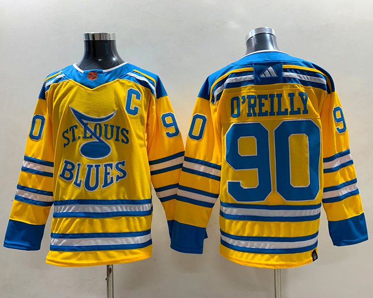 Men's St. Louis Blues Ryan O'Reilly #90 Yellow Breakaway Jersey