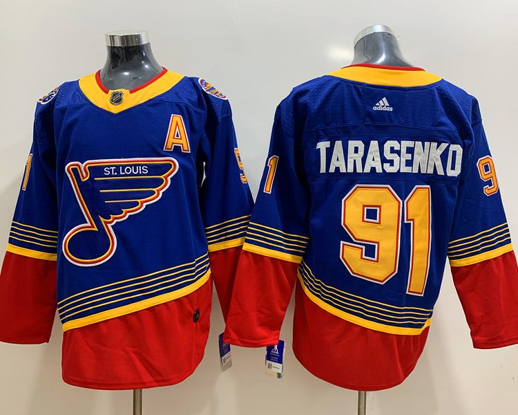 Men's St. Louis Blues Vladmir Tarasenko #91 Blue Breakaway Jersey
