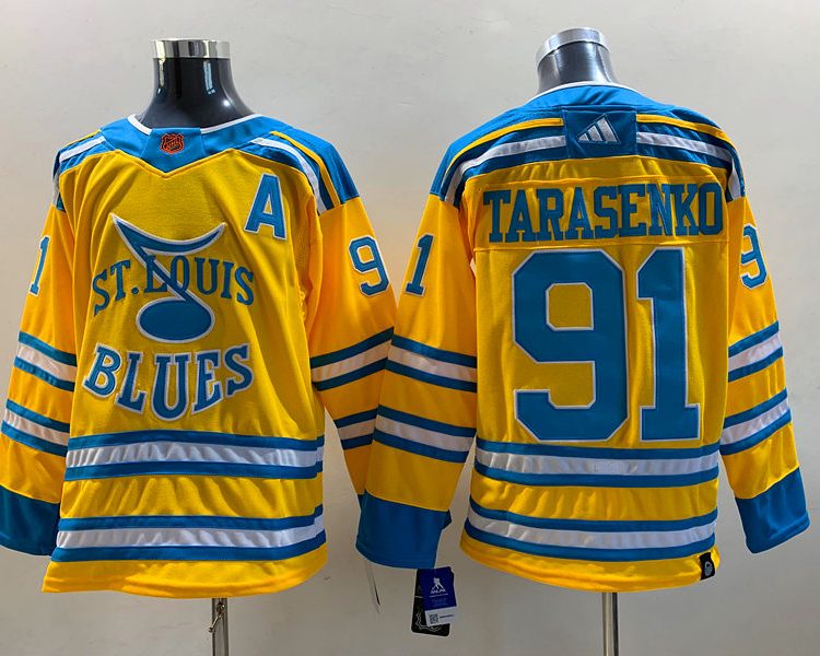 Men's St. Louis Blues Vladmir Tarasenko #91 Yellow Breakaway Jersey
