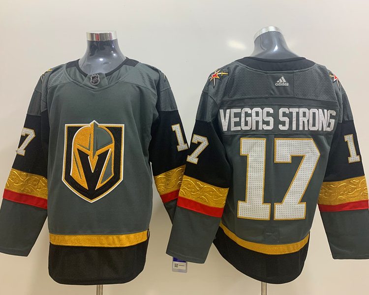 Men's Vegas Golden Knights #17 Gray Breakaway Jersey
