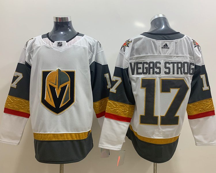 Men's Vegas Golden Knights #17 White Breakaway Jersey