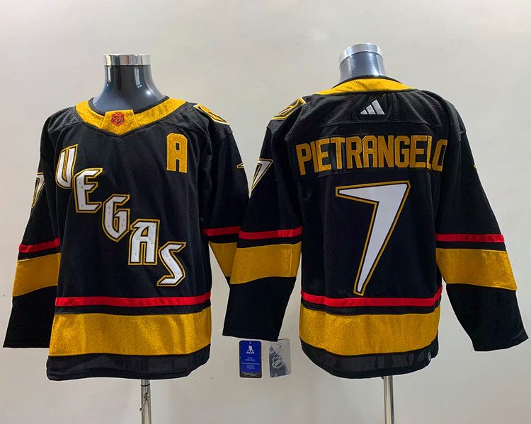 Men's Vegas Golden Knights Alex Pietrangelo #7 Black Breakaway Jersey