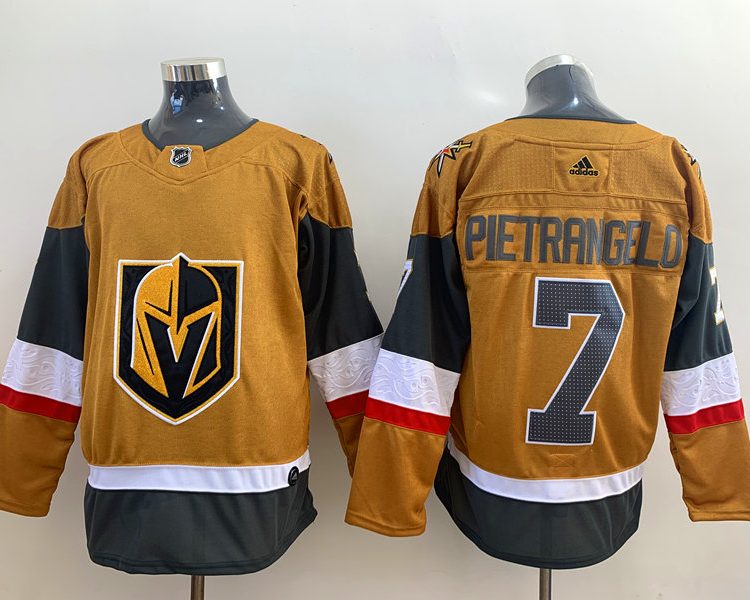Men's Vegas Golden Knights Alex Pietrangelo #7 Gold Home Primegreen Authentic Jersey