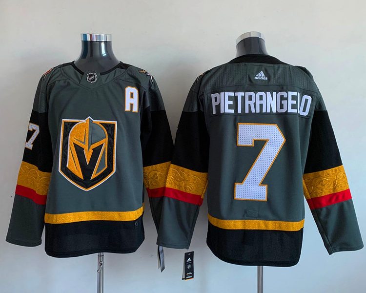 Men's Vegas Golden Knights Alex Pietrangelo #7 Gray Breakaway Jersey