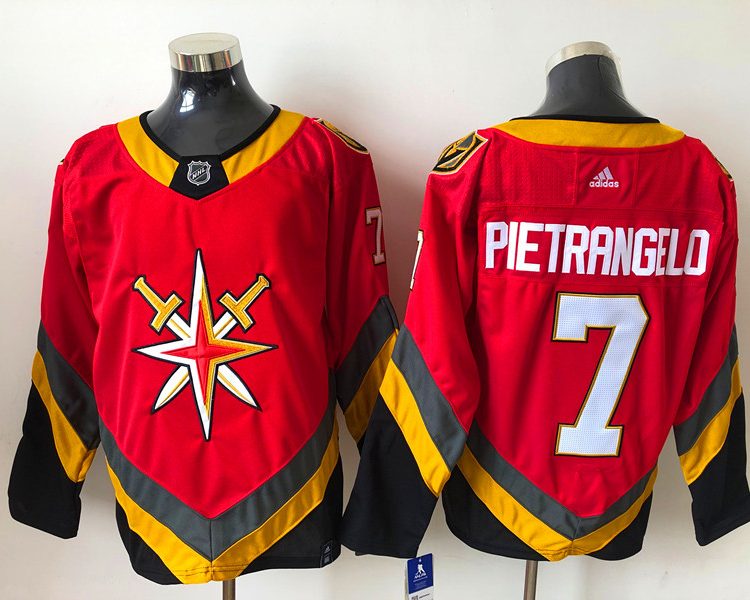 Men's Vegas Golden Knights Alex Pietrangelo #7 Red Breakaway Jersey