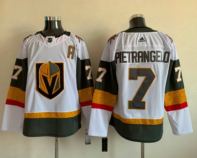 Men's Vegas Golden Knights Alex Pietrangelo #7 White Breakaway Jersey