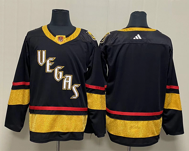 Men's Vegas Golden Knights Black Blank Jersey