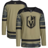 Men's Vegas Golden Knights Camo Military Appreciation Team Authentic Practice Blank Jersey