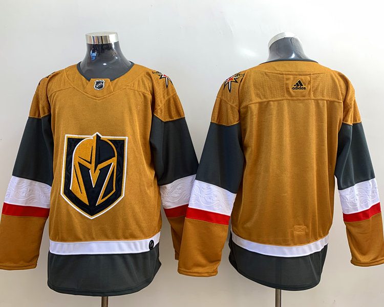 Men's Vegas Golden Knights Gold Primegreen Authentic Blank Jersey