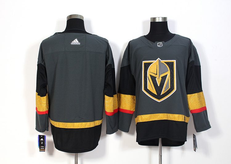 Men's Vegas Golden Knights Gray Alternate Authentic Blank Jersey