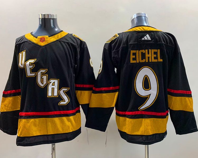 Men's Vegas Golden Knights Jack Eichel #9 Black Breakaway Jersey