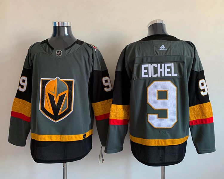 Men's Vegas Golden Knights Jack Eichel #9 Gray Breakaway Jersey
