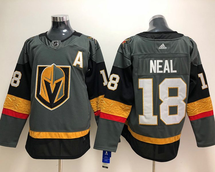 Men's Vegas Golden Knights James Neal #18 Gray Breakaway Jersey