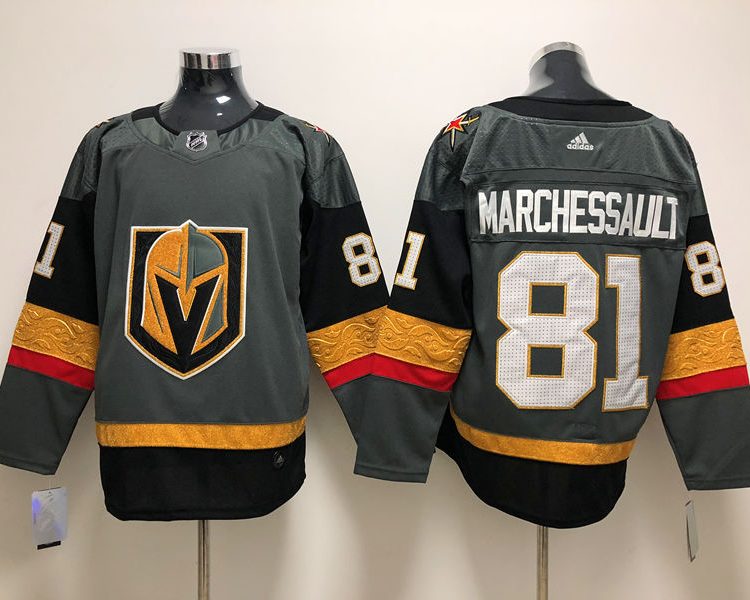 Men's Vegas Golden Knights Jonathan Marchessault #81 Gray Breakaway Jersey