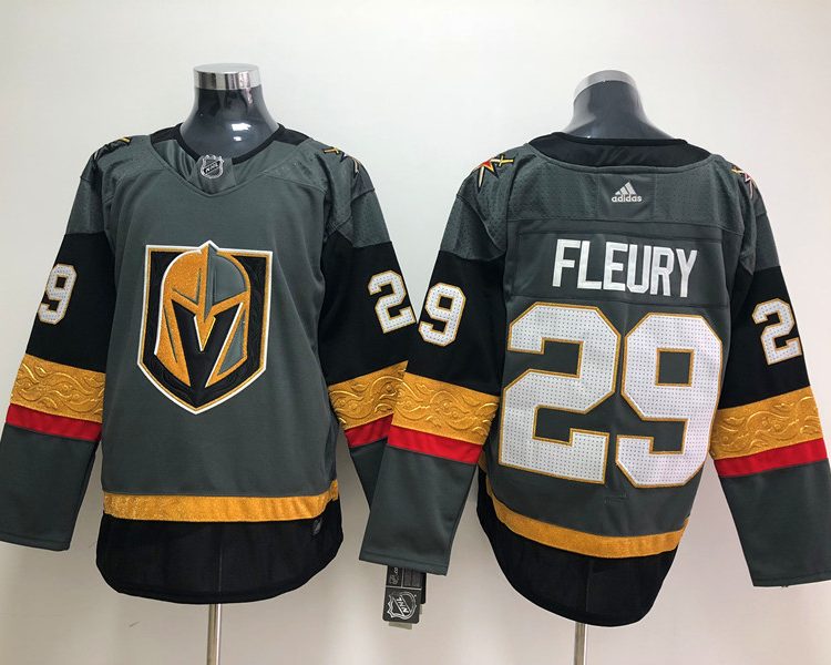 Men's Vegas Golden Knights Marc-Andre Fleury #29 Gray Breakaway Jersey