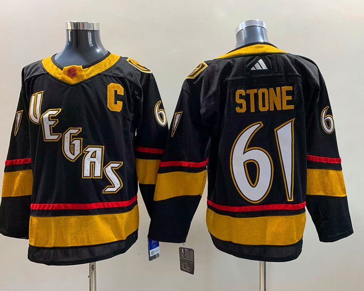 Men's Vegas Golden Knights Mark Stone #61 Black Breakaway Jersey