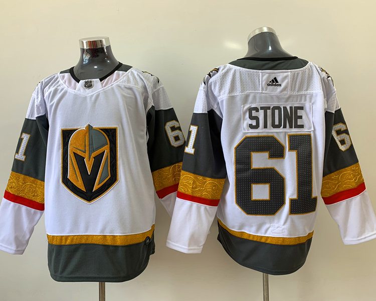 Men's Vegas Golden Knights Mark Stone #61 White Breakaway Jersey