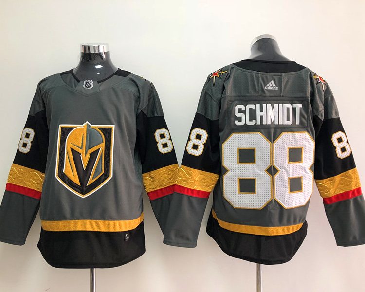 Men's Vegas Golden Knights Nate Schmidt #88 Gray Breakaway Jersey