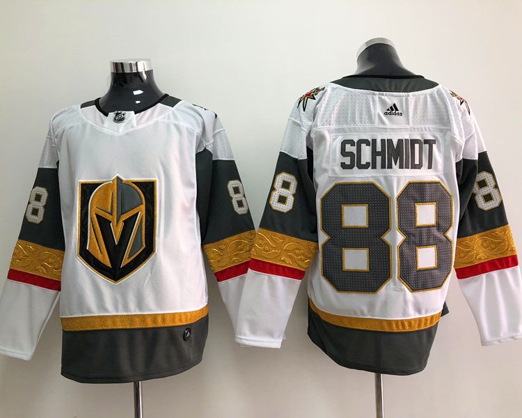 Men's Vegas Golden Knights Nate Schmidt #88 White Breakaway Jersey