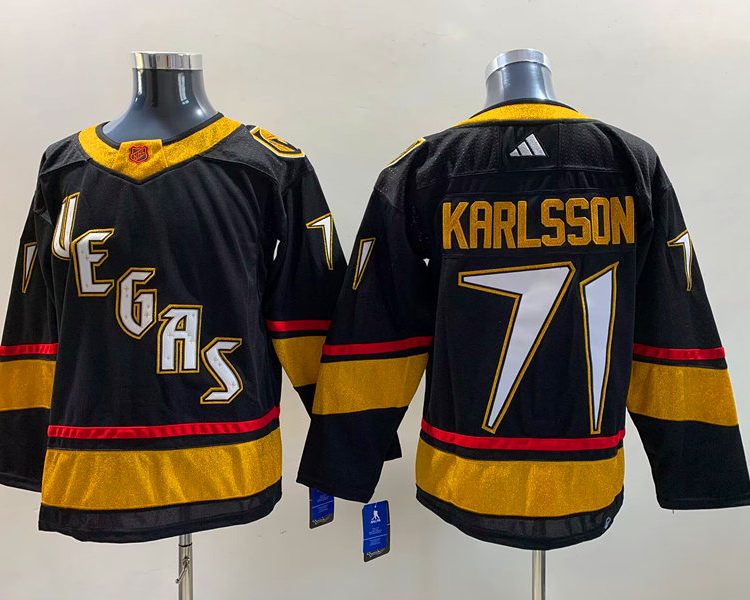 Men's Vegas Golden Knights William Karlsson #71 Black Breakaway Jersey