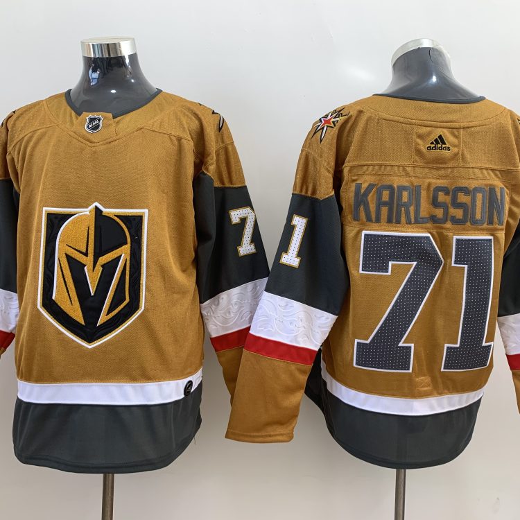 Men's Vegas Golden Knights William Karlsson #71 Gold Breakaway Jersey
