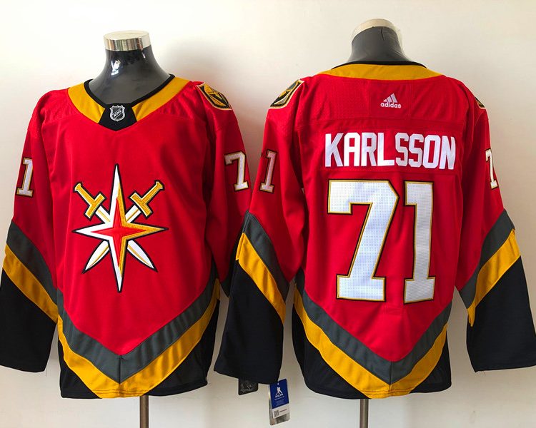 Men's Vegas Golden Knights William Karlsson #71 Red Breakaway Jersey