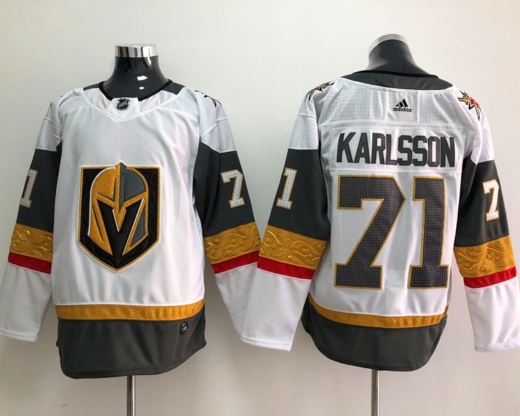 Men's Vegas Golden Knights William Karlsson #71 White Breakaway Jersey