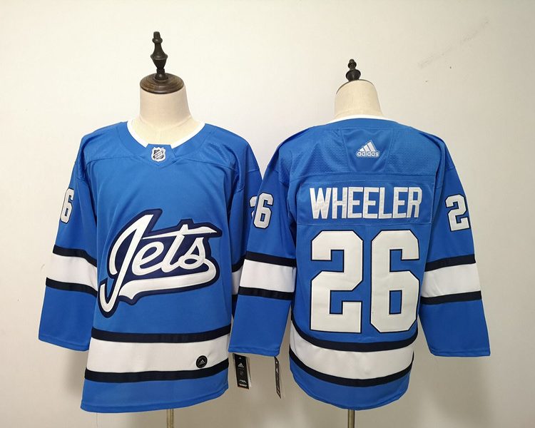 Men's Winnipeg Jets Blake Wheeler #26 Blue Home Breakaway Jersey