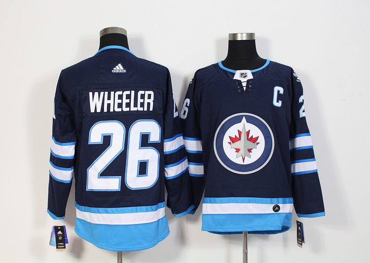 Men's Winnipeg Jets Blake Wheeler #26 Navy Jersey